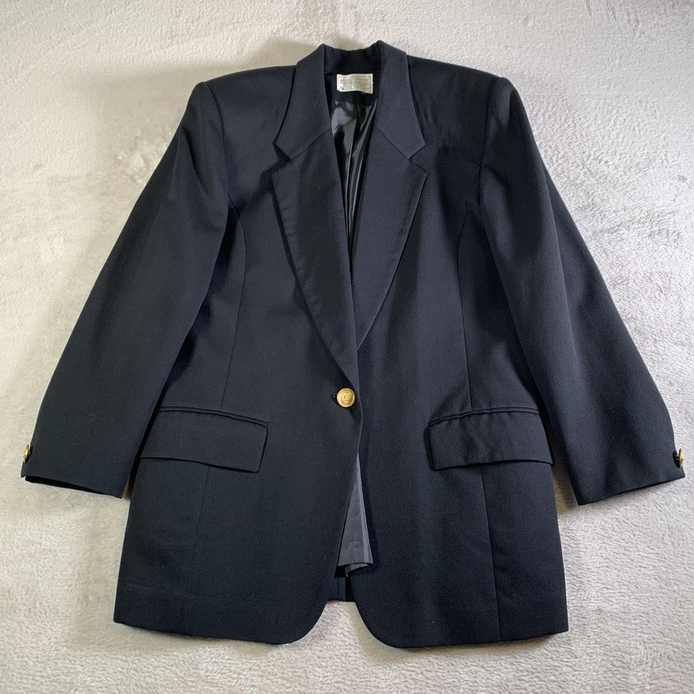 Pendleton Navy Blue Single-Button Blazer